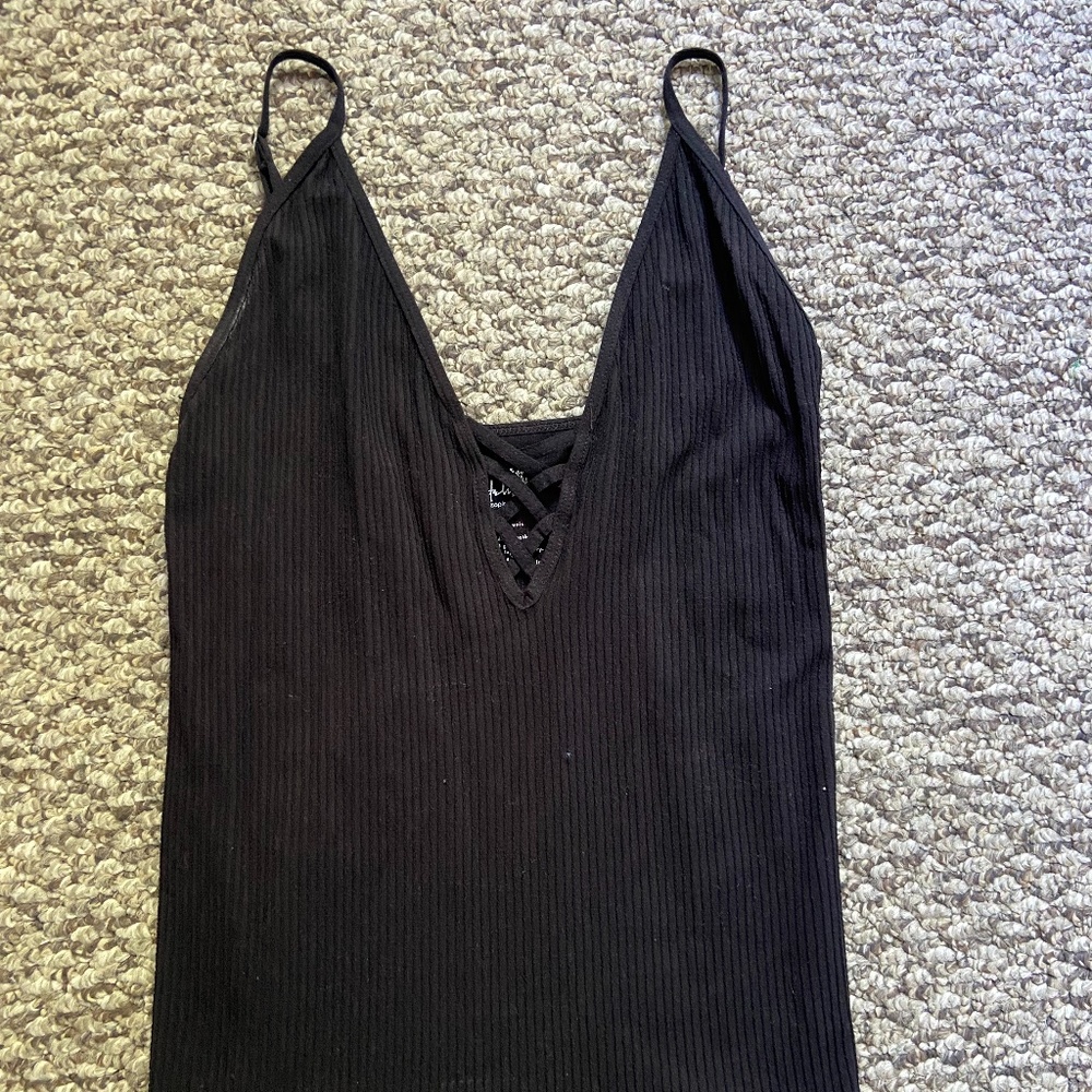 Black tank top